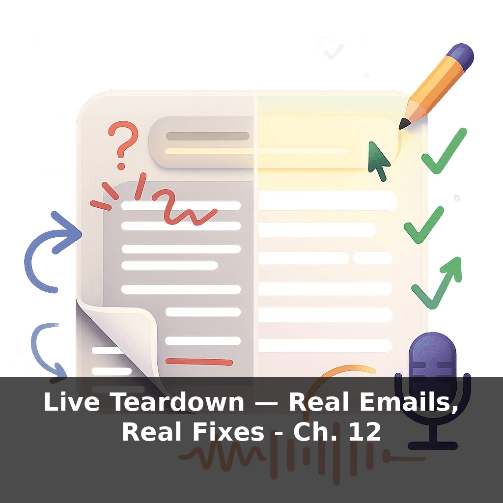 Live Teardown — Real Emails, Real Fixes
