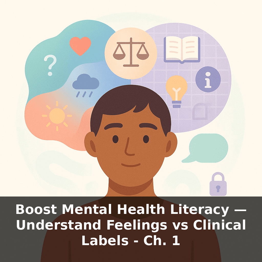 Boost Mental Health Literacy — Understand Feelings vs Clinical Labels