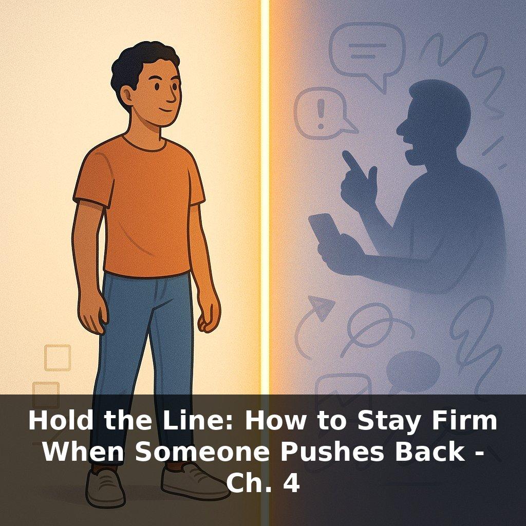 Hold the Line: How to Stay Firm When Someone Pushes Back