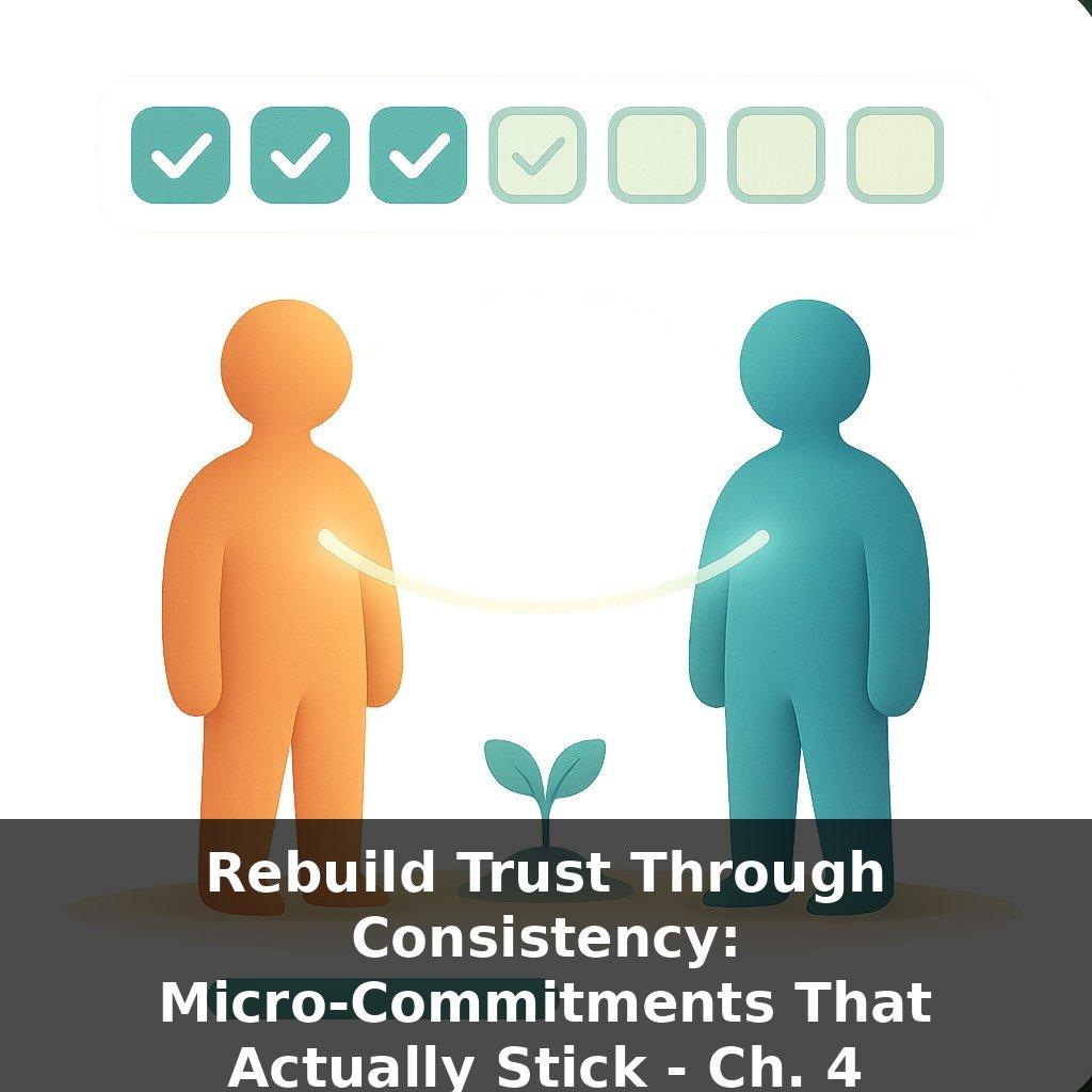 Rebuild Trust Through Consistency: Micro‑Commitments That Actually Stick