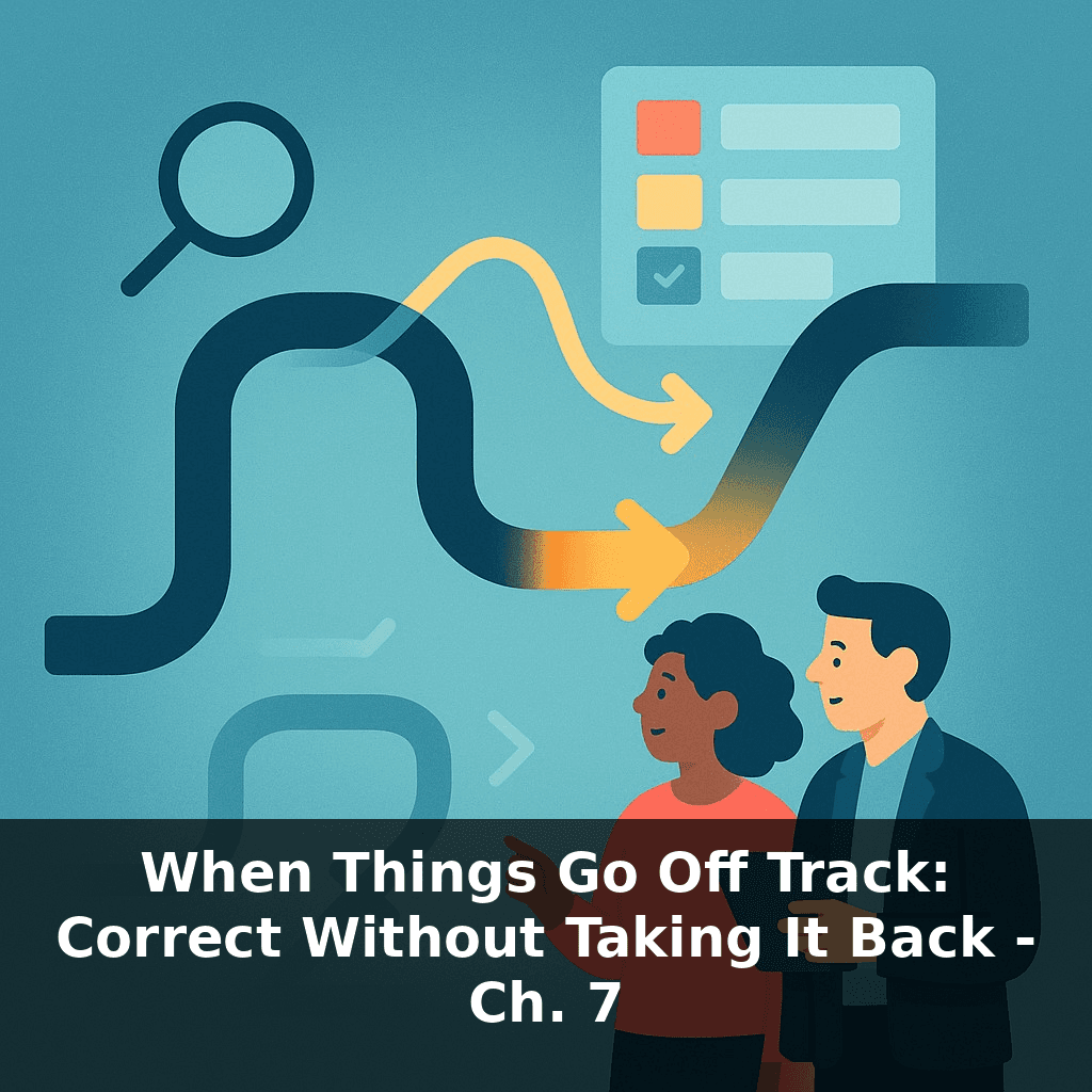 When Things Go Off Track: Correct Without Taking It Back