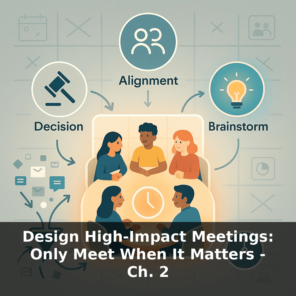 Design High-Impact Meetings: Only Meet When It Matters