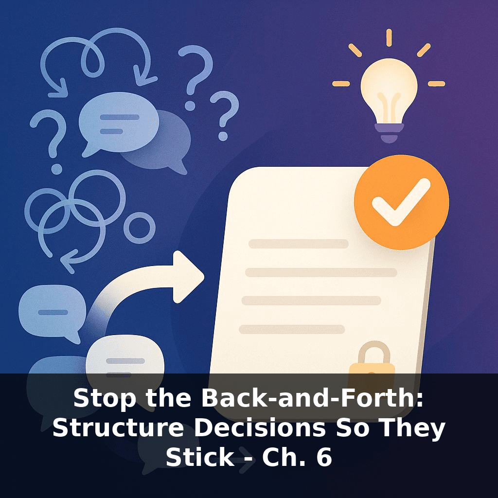 Stop the Back-and-Forth: Structure Decisions So They Stick