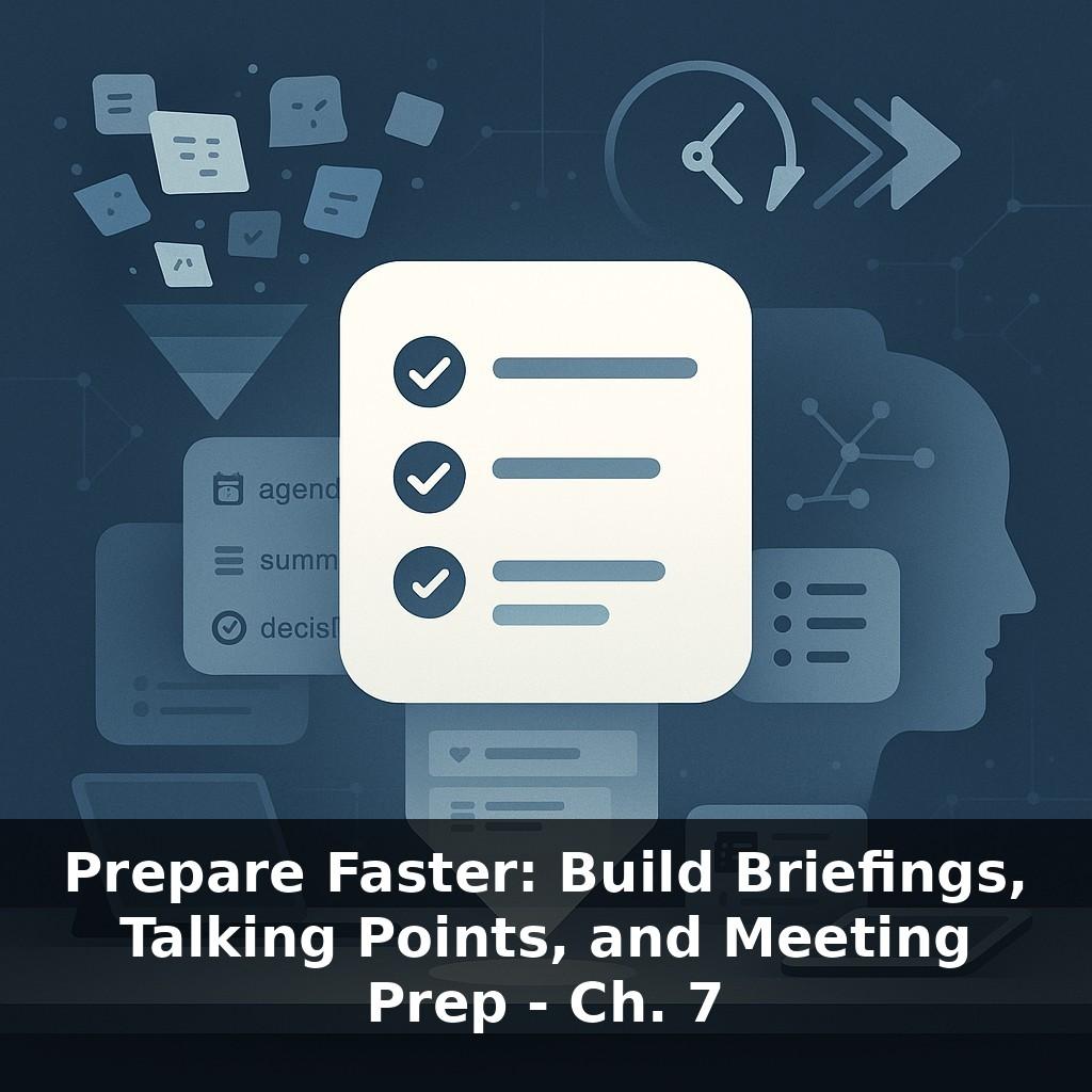Prepare Faster: Build Briefings, Talking Points, and Meeting Prep