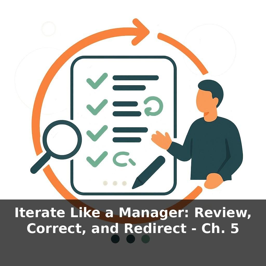 Iterate Like a Manager: Review, Correct, and Redirect