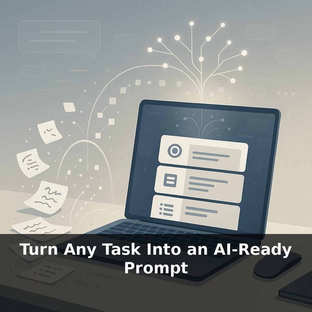 Turn Any Task Into an AI-Ready Prompt