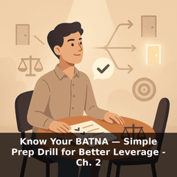 Know Your BATNA — Simple Prep Drill for Better Leverage