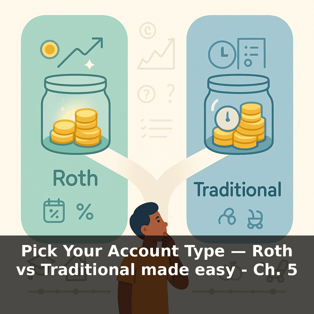 Pick Your Account Type — Roth vs Traditional made easy