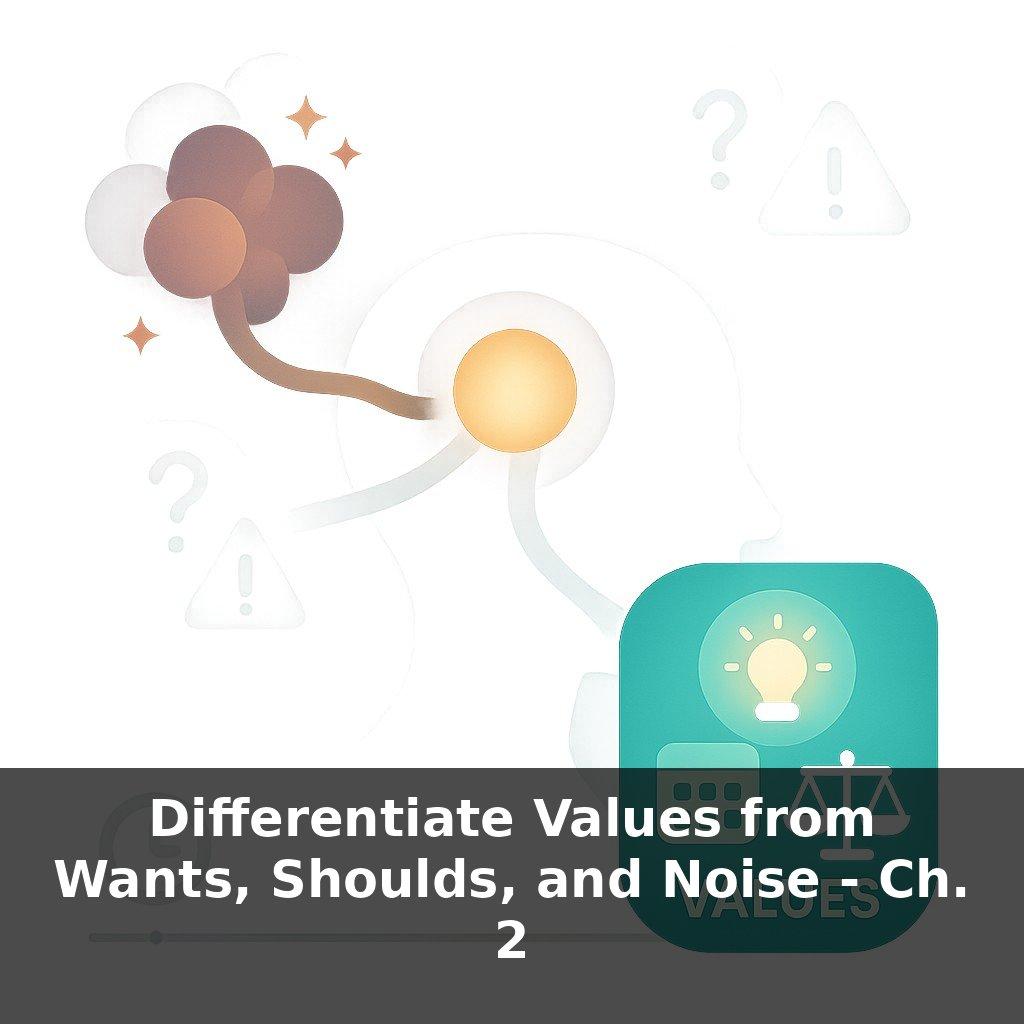 Differentiate Values from Wants, Shoulds, and Noise