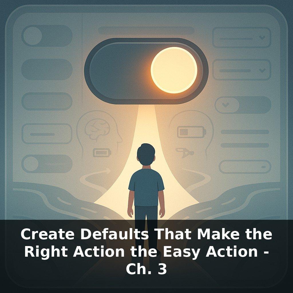 Create Defaults That Make the Right Action the Easy Action