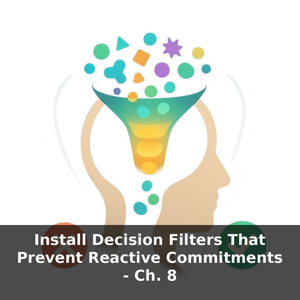 Install Decision Filters That Prevent Reactive Commitments