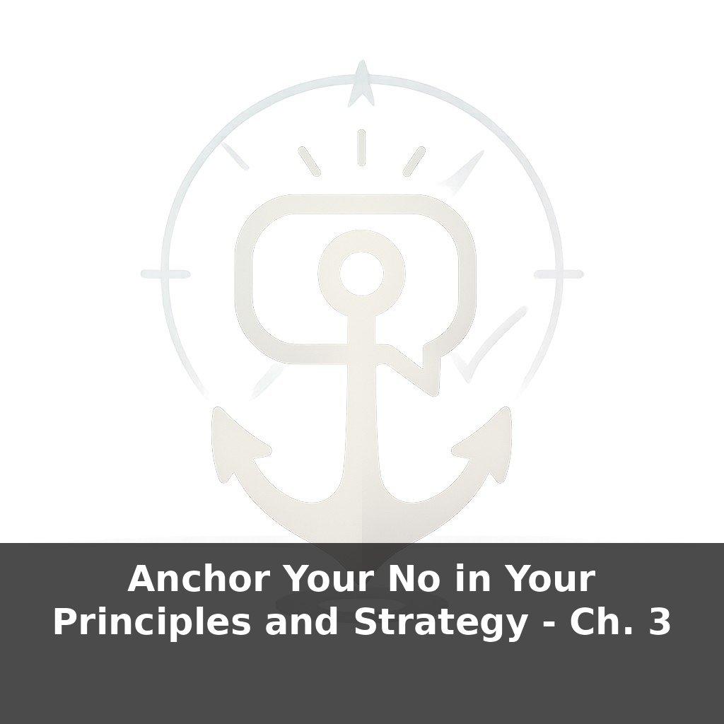 Anchor Your No in Your Principles and Strategy