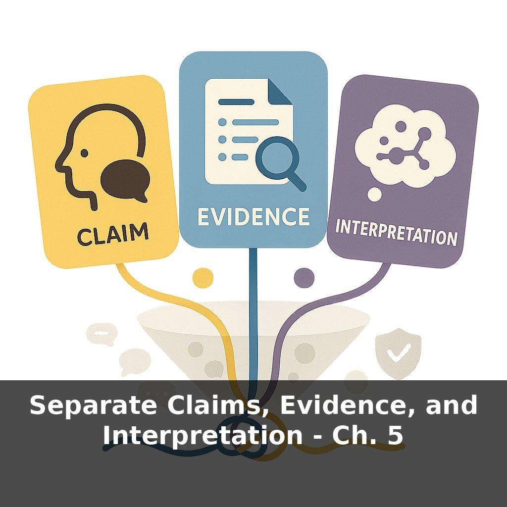 Separate Claims, Evidence, and Interpretation