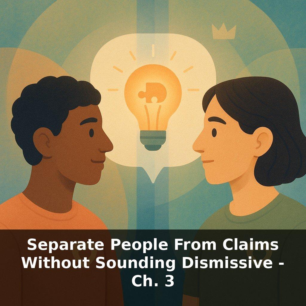 Separate People From Claims Without Sounding Dismissive