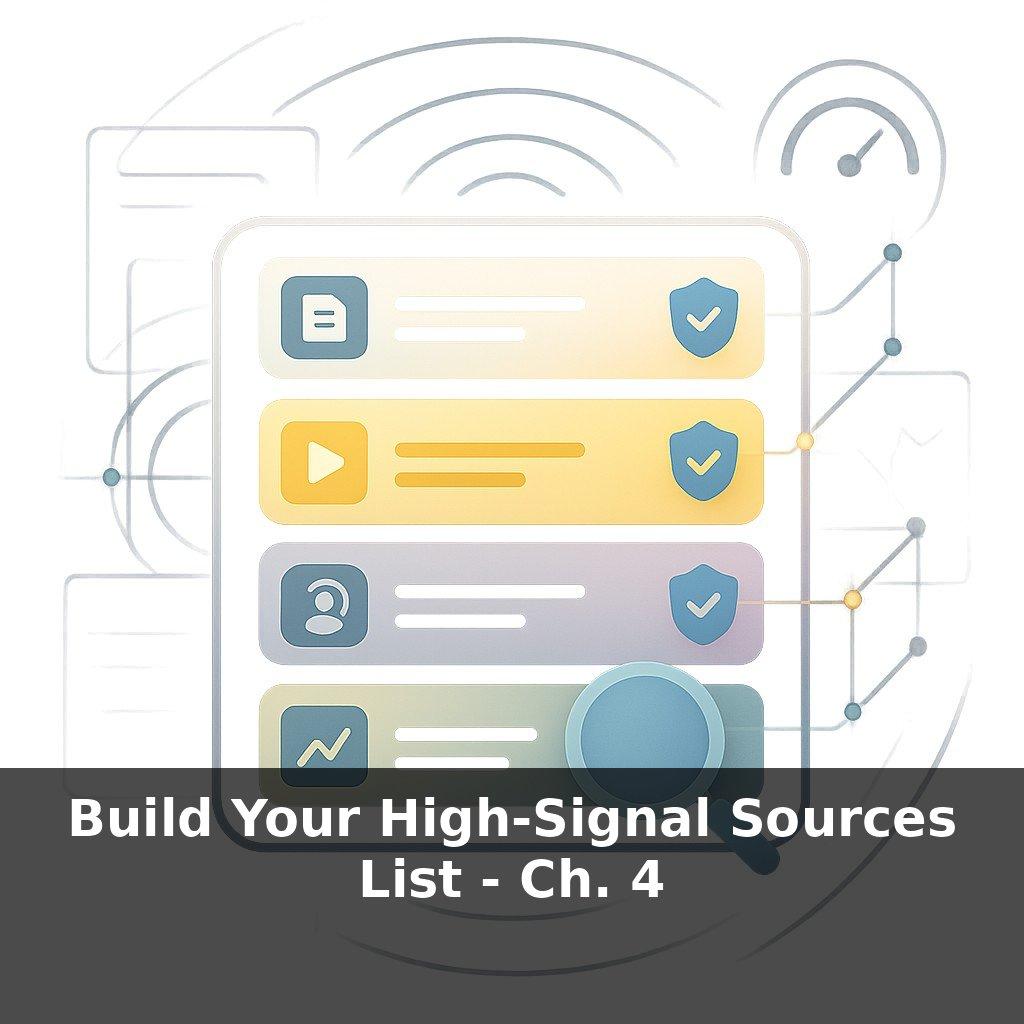 Build Your High-Signal Sources List